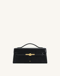 Lena Metal Rope Knot Top Handle Bag - Black