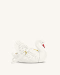 Alani Swan Shaped Crossbody Bag - White