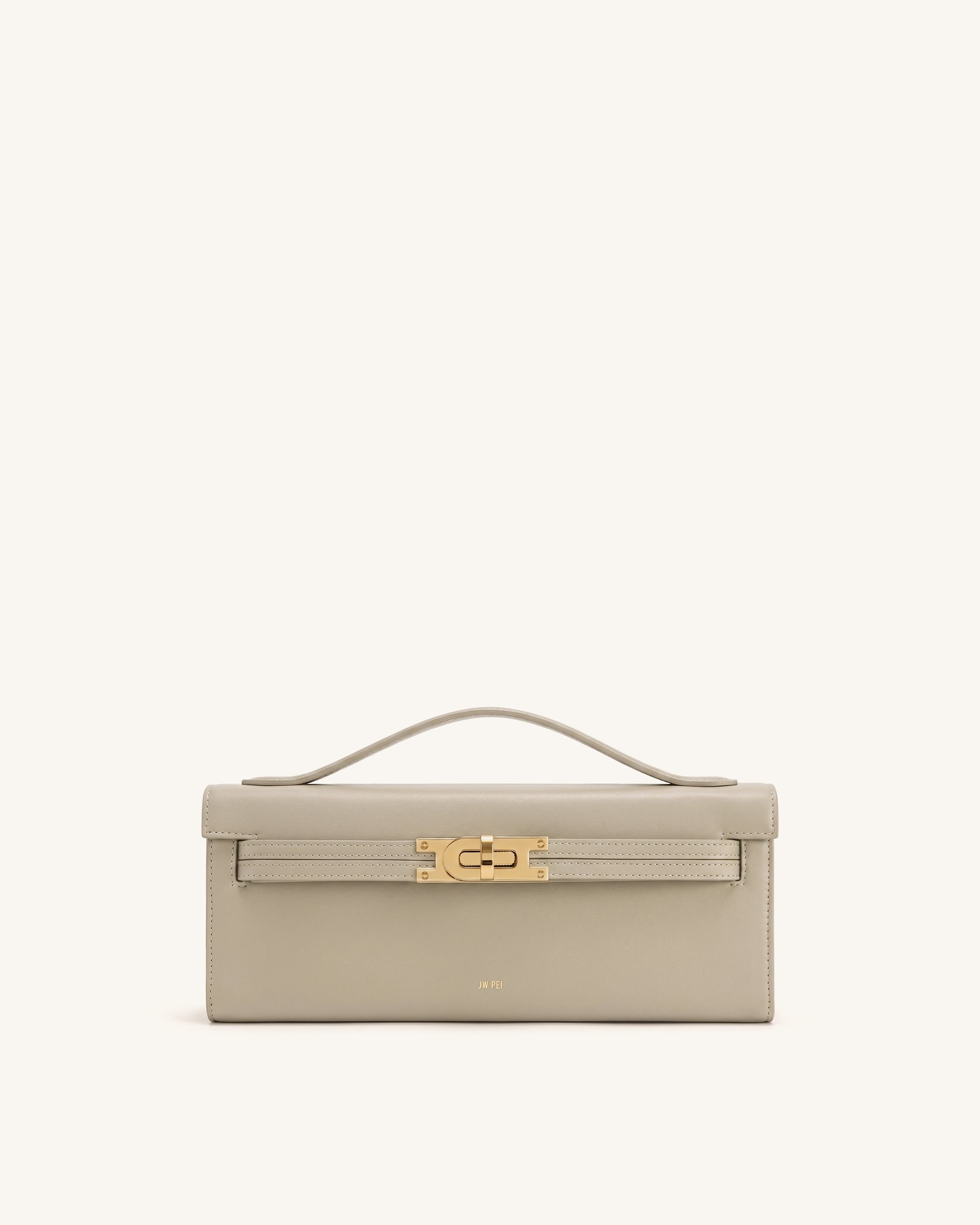 Bria Structured Top Handle Bag - Khaki