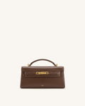 Noor Top Handle Bag - Amber Brown