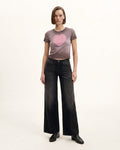 The Shrunken Faded Love T-shirt - Misty Mauve