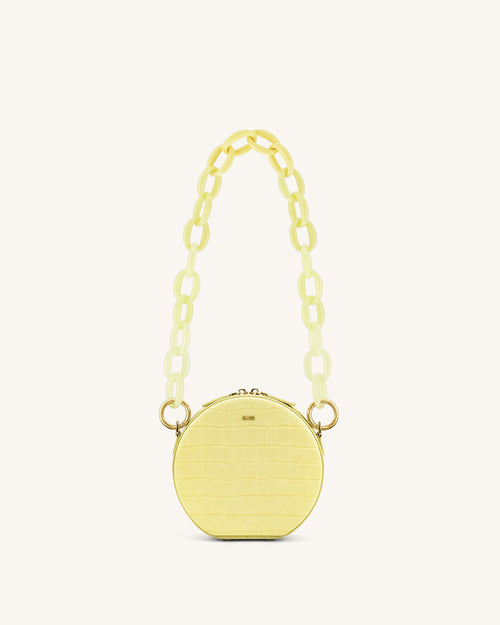 Mya Gradient Acrylic Chain Strap - Yellow