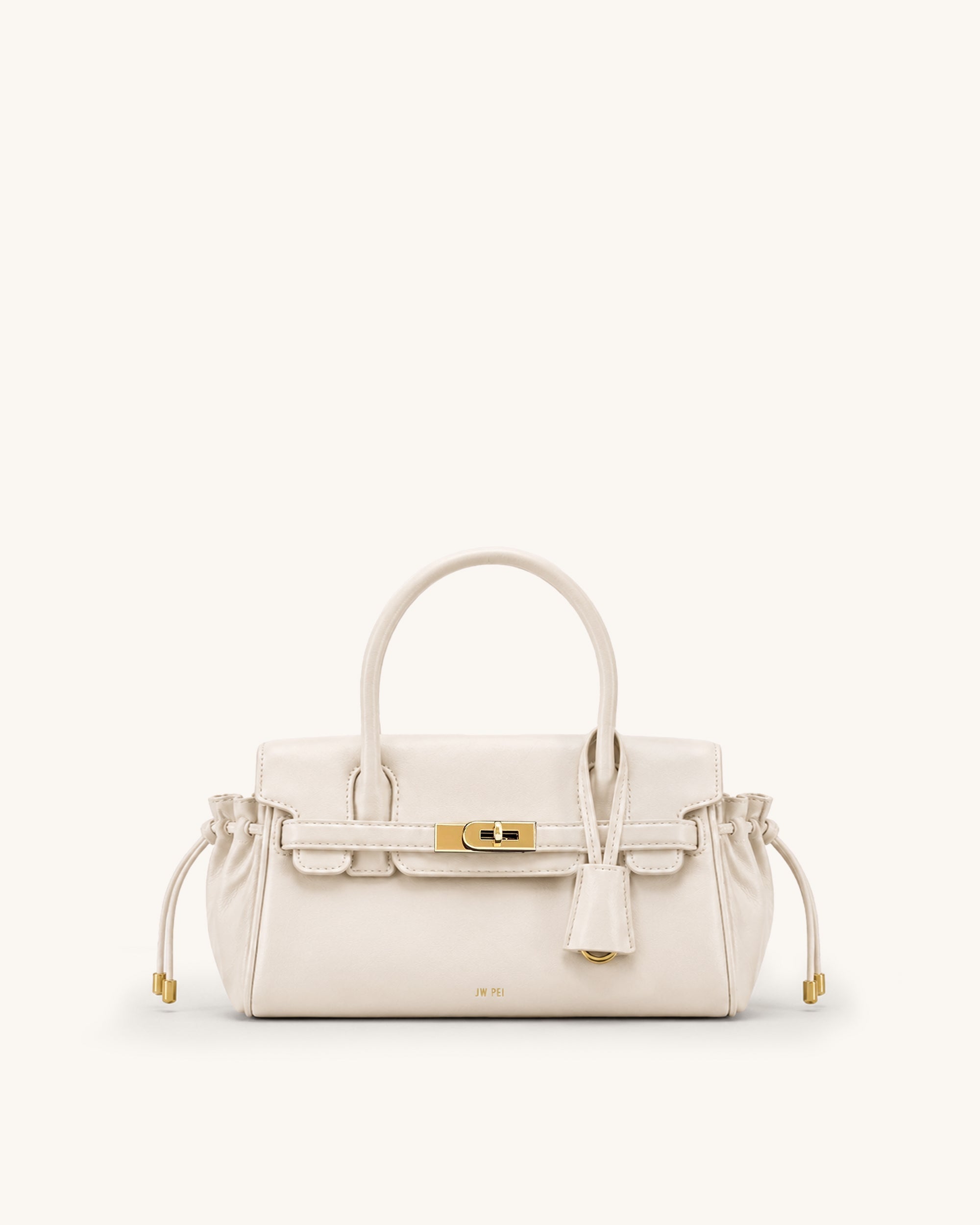 Yara Drawstring Satchel Bag - Ivory