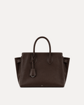 Minimalist Vegan Leather Tote - Brown