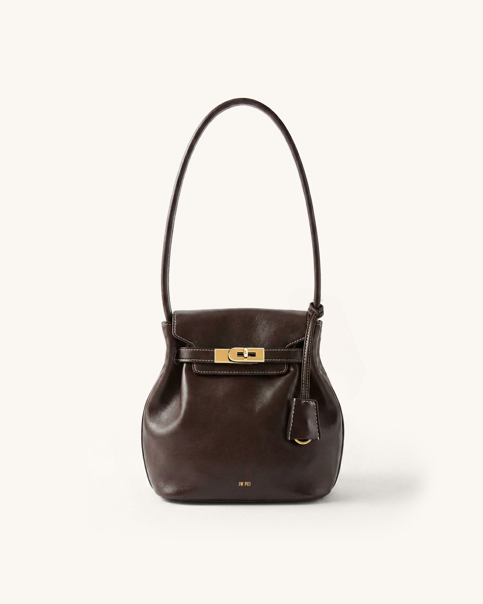 Yara Mini Bucket Shoulder Bag - Dark Brown